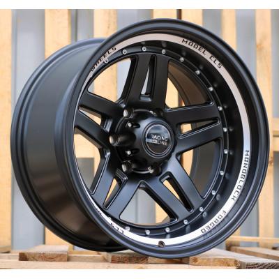 Wheel R15x10  5X139.7  ET  M44  110.1  BK936  Black Half Matt+Polished Lip (BLHMPL)  For 4X4  (D3)