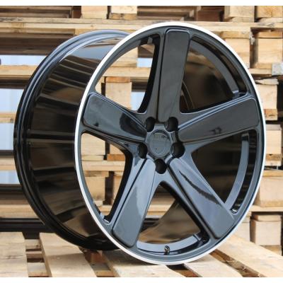 Wheel R20x10  5X112  ET  19  66.5  FE023  (BK5513)  Black+Polished Lip (BLPL)  For PORCH  (K4+K2)  (Rear+Front)