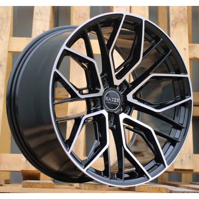 Wheel R20x10.5  5X120  ET  30  72.6  HX015F  (3S5981)  Black Polished (MB)  For HAXER  (K2)  (HYBRID FORGED (Rear+Front))
