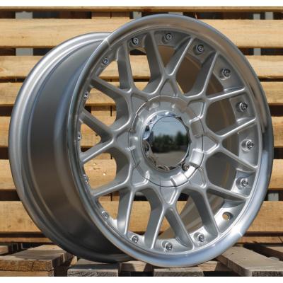 Wheel R15x7  8X100/114  ET  25  73.1  HX025  (LU1879)  Silver+Polished Lip (SP)  For HAXER  (R)  ((AKC 65 Eur))