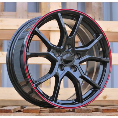 Wheel R17x7.5  5X114.3  ET  45  64.1  B1418  (IN5381)  Black+Red Line (BR)  For HOND  (K8)